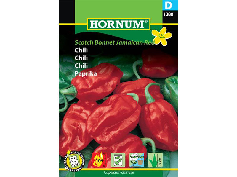 Frøpose med Scotch Bonnet chili fra Jamaica.