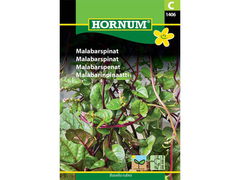 Frøpose med malabarspinat.