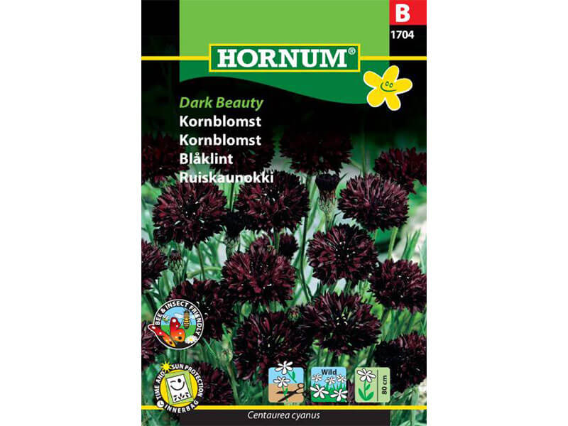 Frøpose med kornblomst, Dark Beauty.
