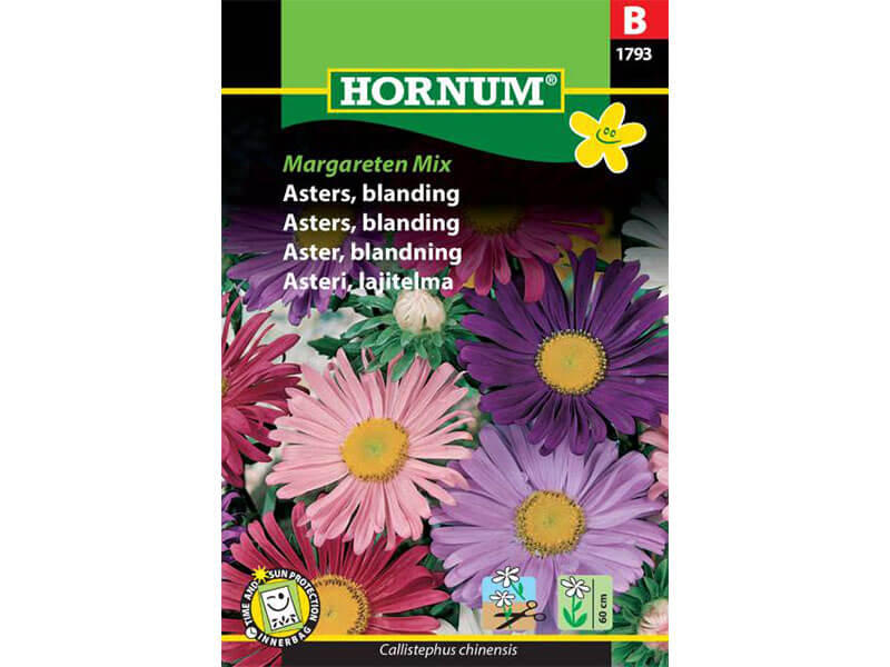 Frøpose med blanding af asters og margareter.