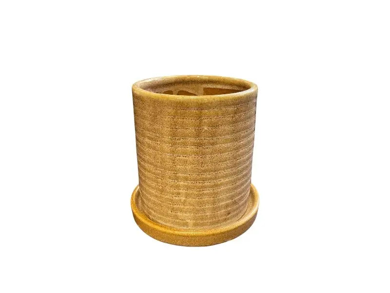 Krukke MIRIAM - CARAMEL - størrelse ø 12 cm.