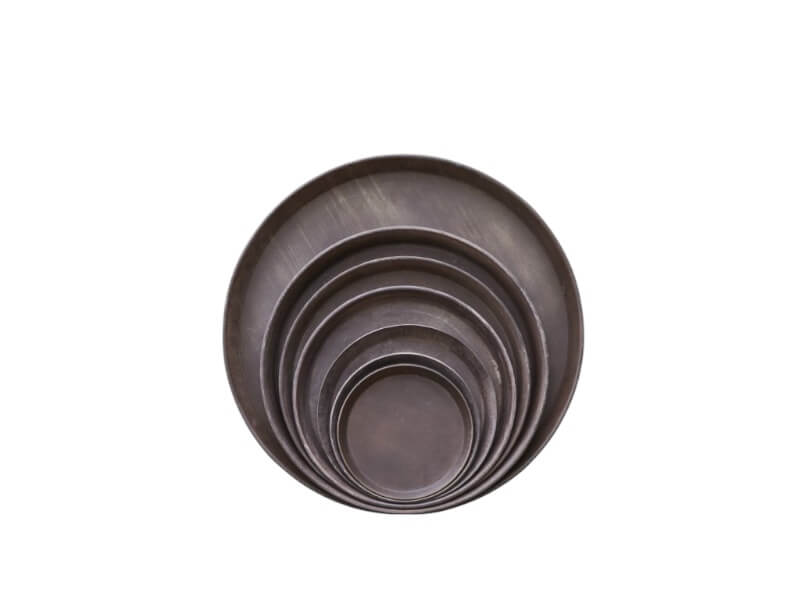 RUSTIC BROWN saucer, ø 24 cm.
