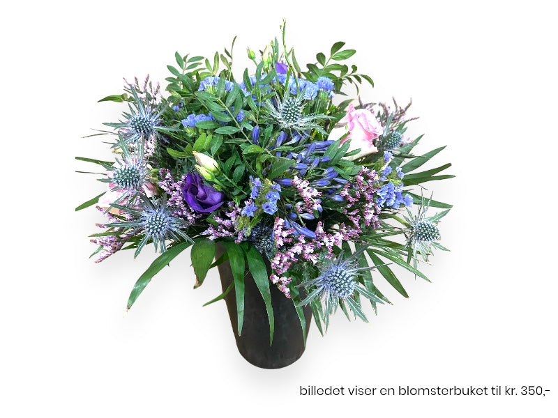 Vild Blomsterbuket - Blålige farver