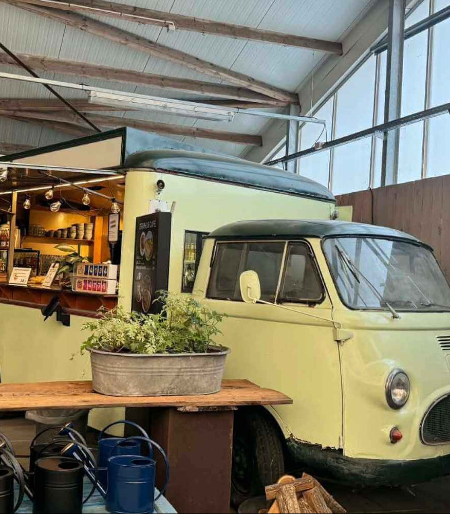 Hyggelige foodtruck ved Hobby Havens café i Hasselager ved Aarhus