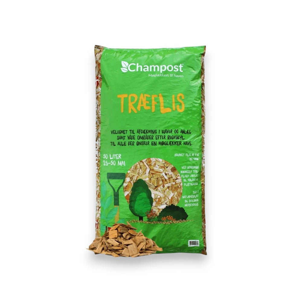 Champost træflis 25-50mm 50 l. pose