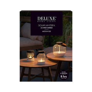 Deluxe solcelle lanterne, medium - 13x17 cm