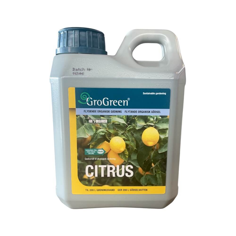 GroGreen Citrus Gødning 4-2-6 - 1L godkendt til økologisk dyrkning