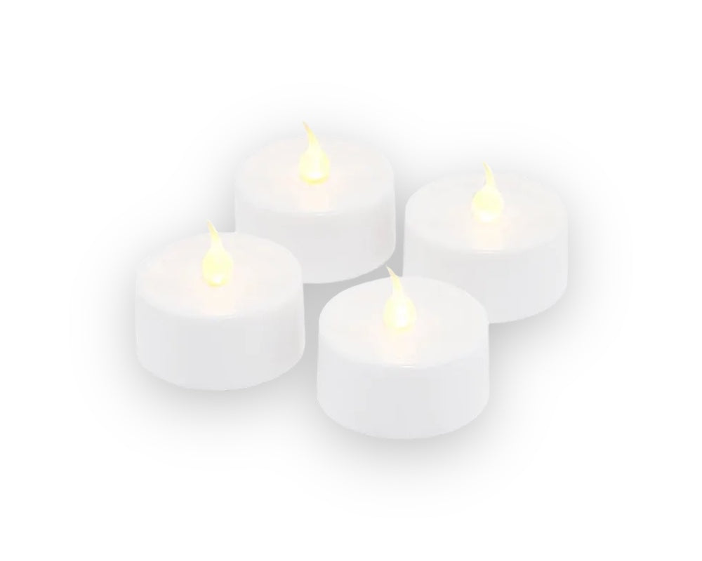 Lone batterilys, sæt med 4 stk, Ø3,5 cm