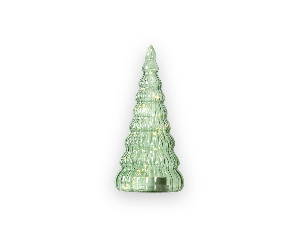 Lucy Træ lysdekoration, H16,5 cm, grøn