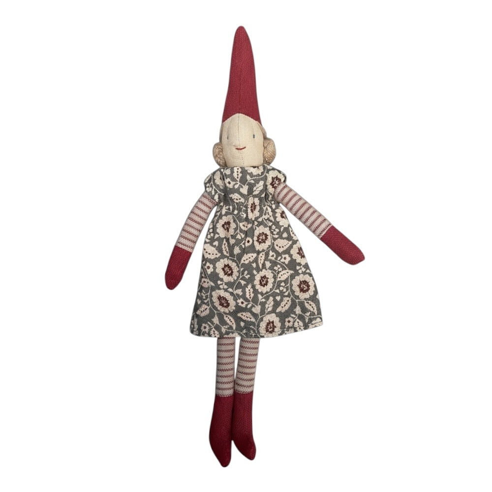 Maileg Nisse, str. 1 - Pige - Vinter mint kjole