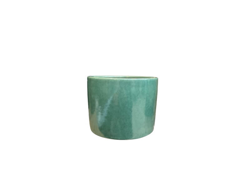 Mila Low krukke Ø20 cm, Jade.