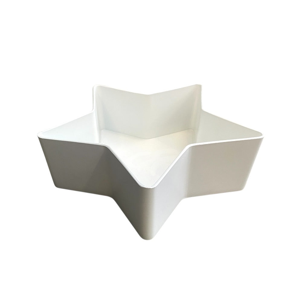 Planteskål hjerte, 22xh7cm- hvid, liggende