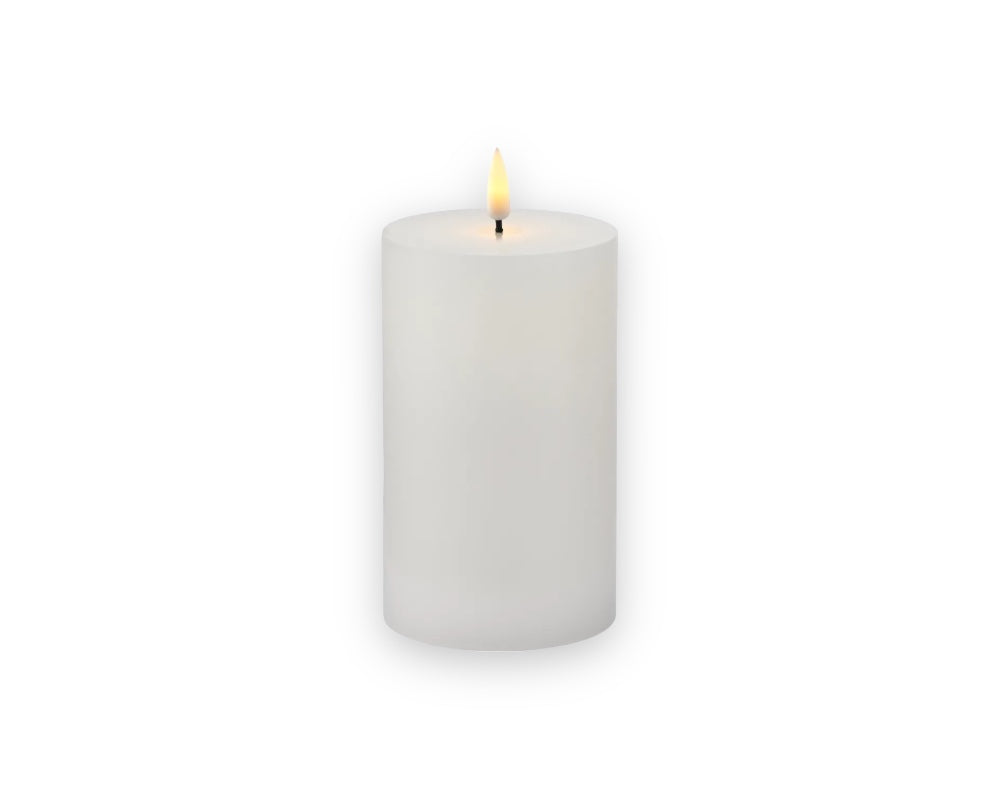 Sille genopladelig LED-lys, Ø7,5xH12,5 cm, hvid.