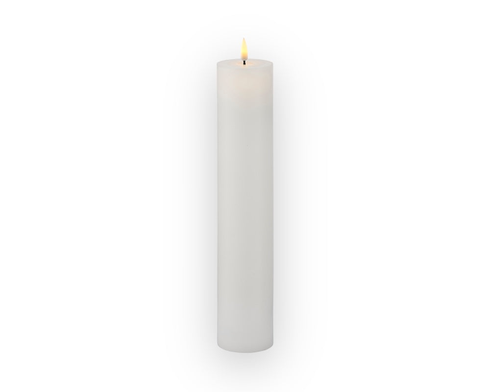 Sille lys Ø5xH25 cm, hvid.
