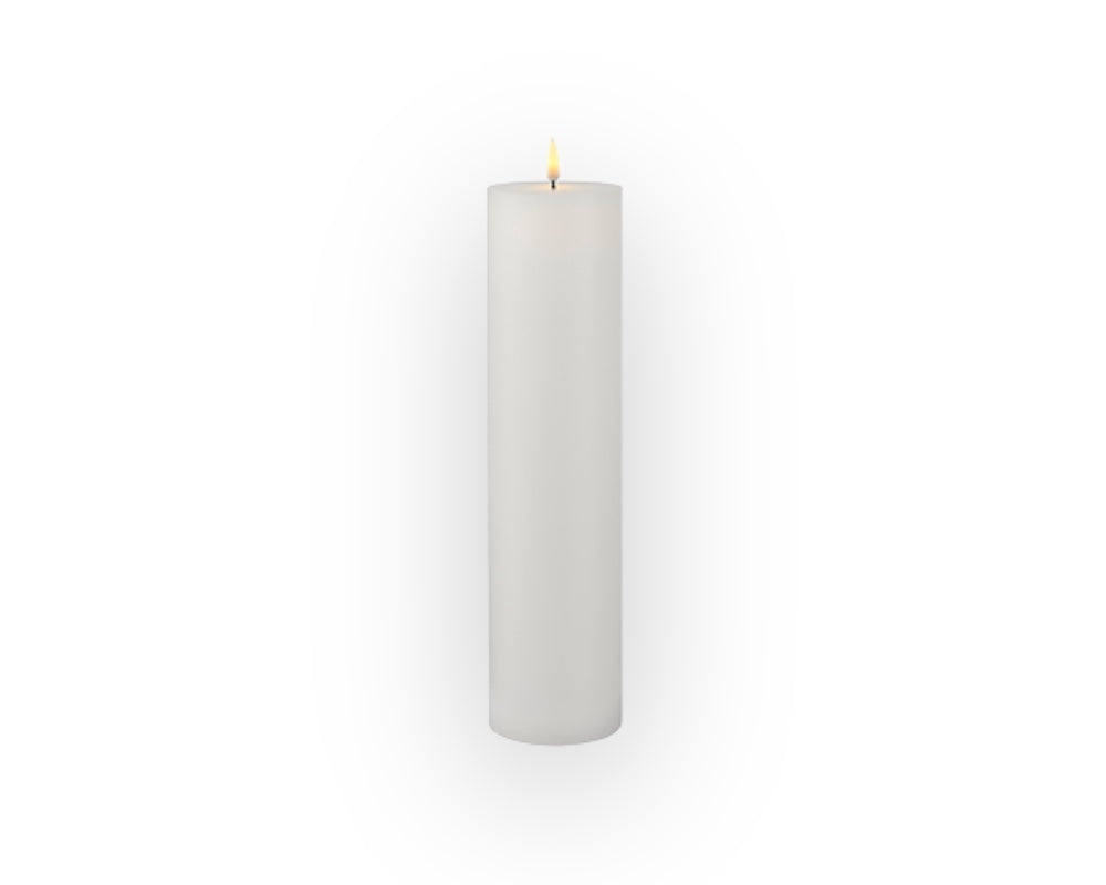Sille lys Ø5xh20 cm, hvid.