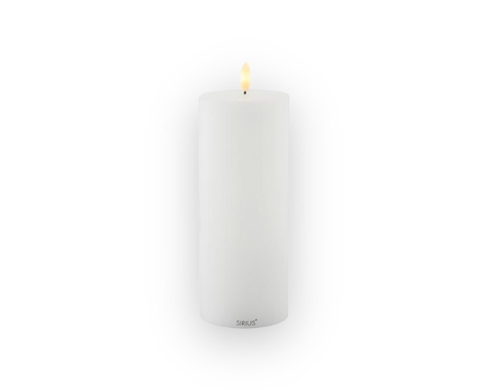 Sille Outdoor lys, Ø10xh20 cm, hvid.