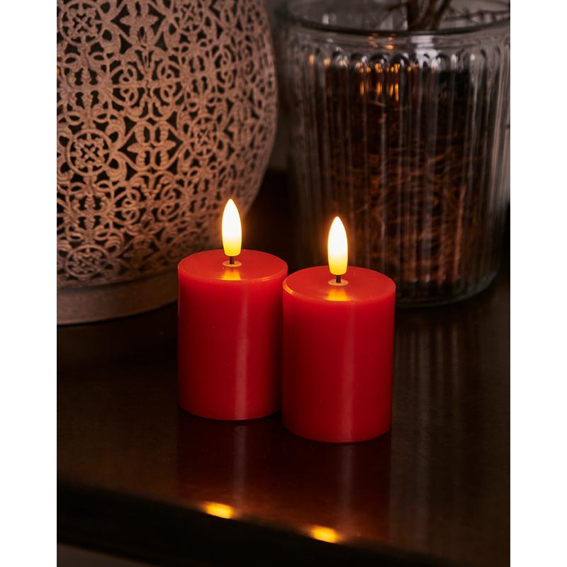 Sille Mini 2 stk sæt med rødt LED lys.