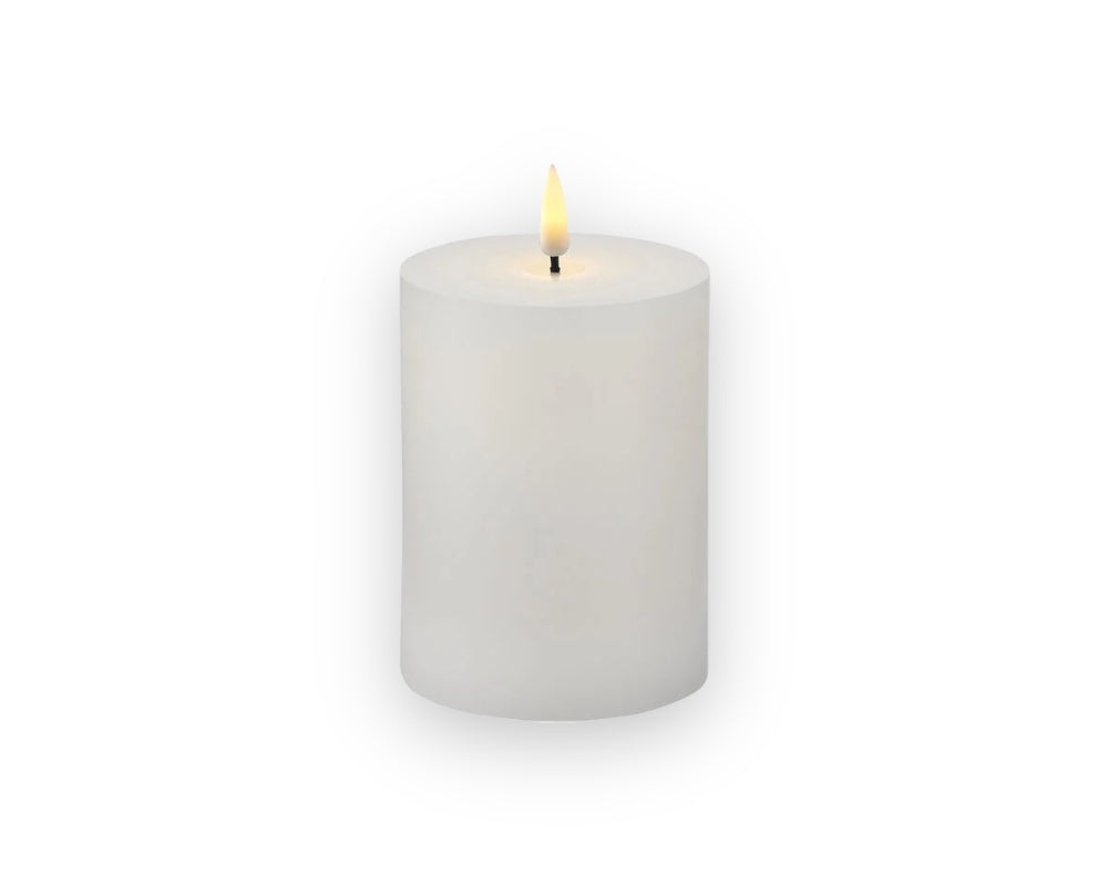 Sille Genopladelig LED lys, Ø7,5xH10 cm, hvid.