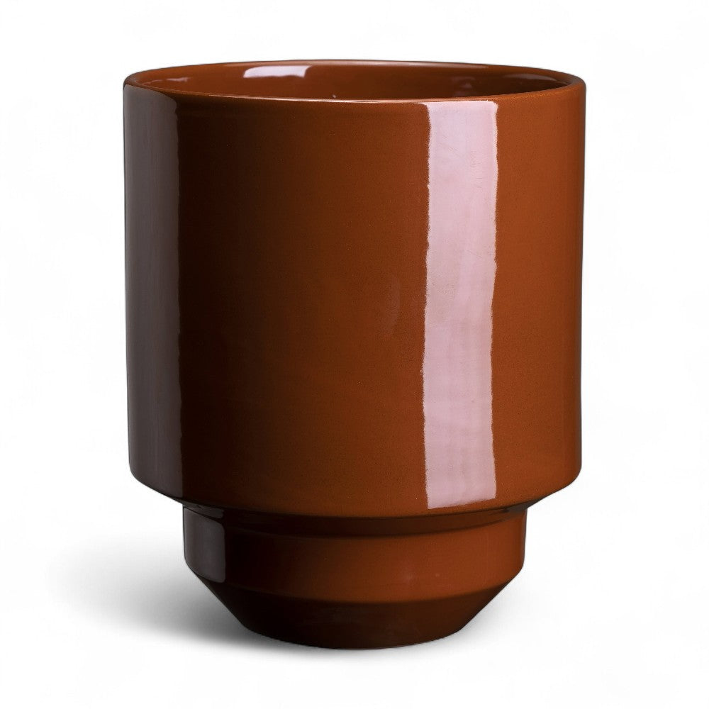 The Hoff Pot GLAZED: Rusty Red, 18 cm, Potte
