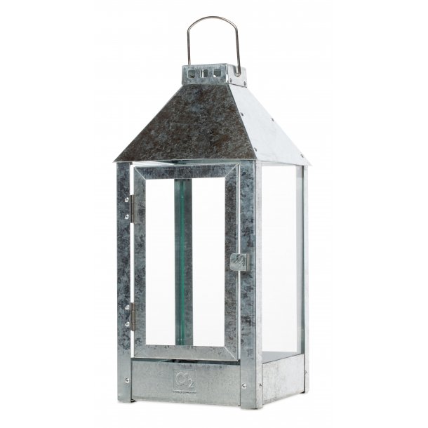 Midi Lantern. Galvanized