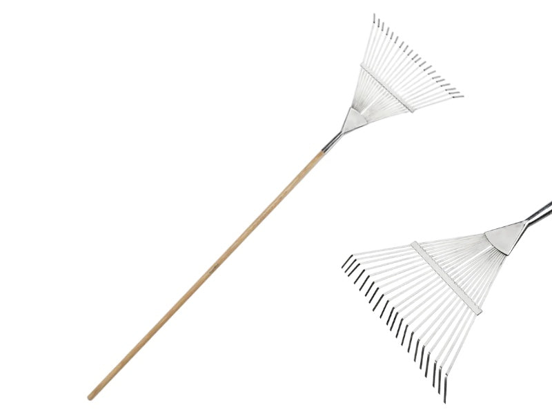 RHS stålrive til opsamling af blade, model: Leaf Rake.