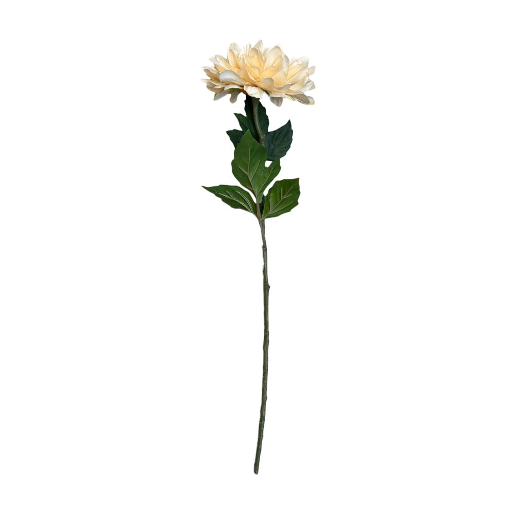 Dahlia stilk, butter cream - kunstig blomst