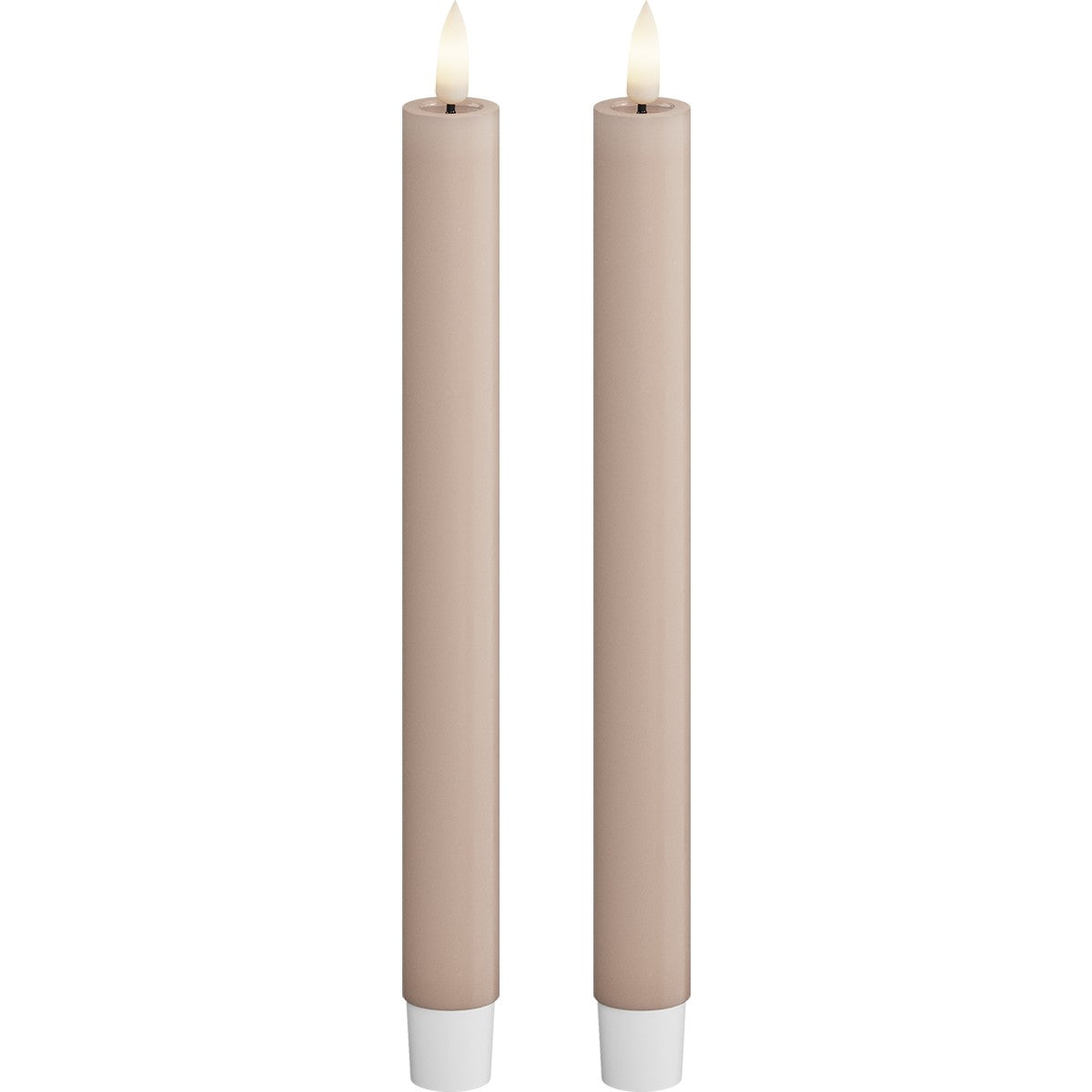 Deluxe Rose Kronelys - 2 stk. H24 cm