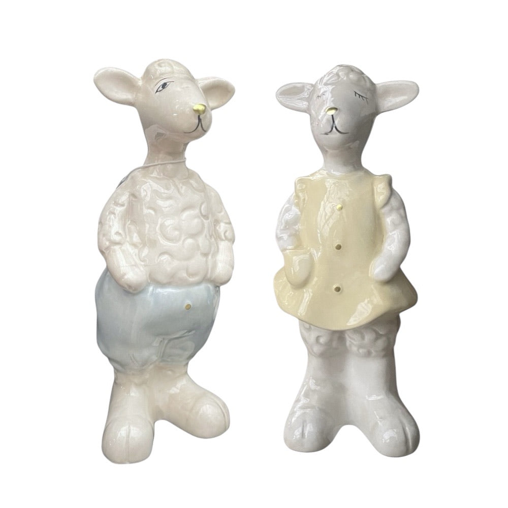 Får m/tøj 2ass 6x5x14cm keramik - 1 stk.