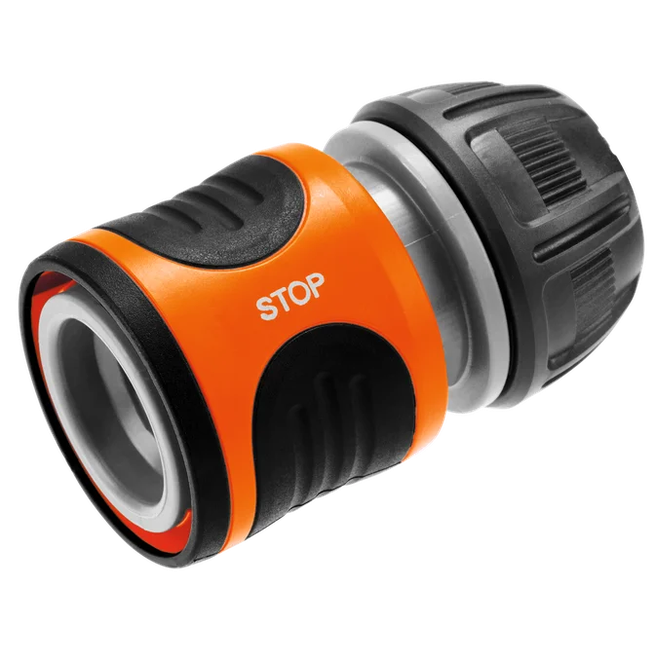 Slangekobling med stop 13 mm - 15 mm.