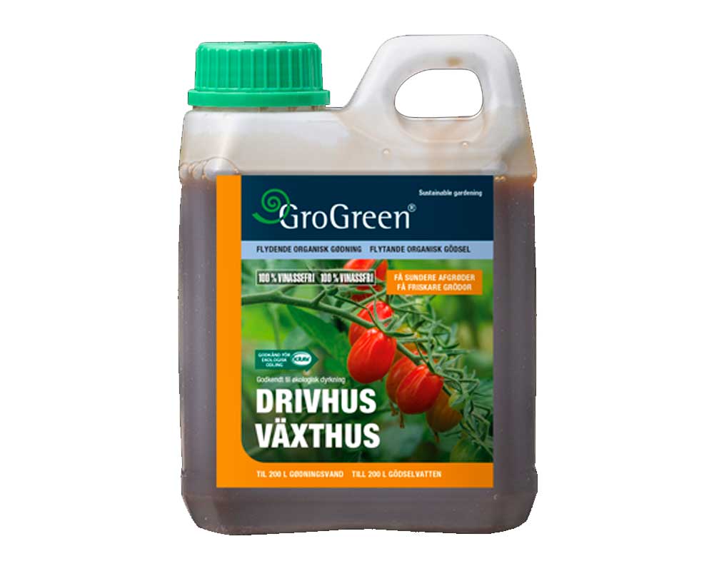 Grogreen Drivhus 5-1-4 til vinassefri dyrkning
