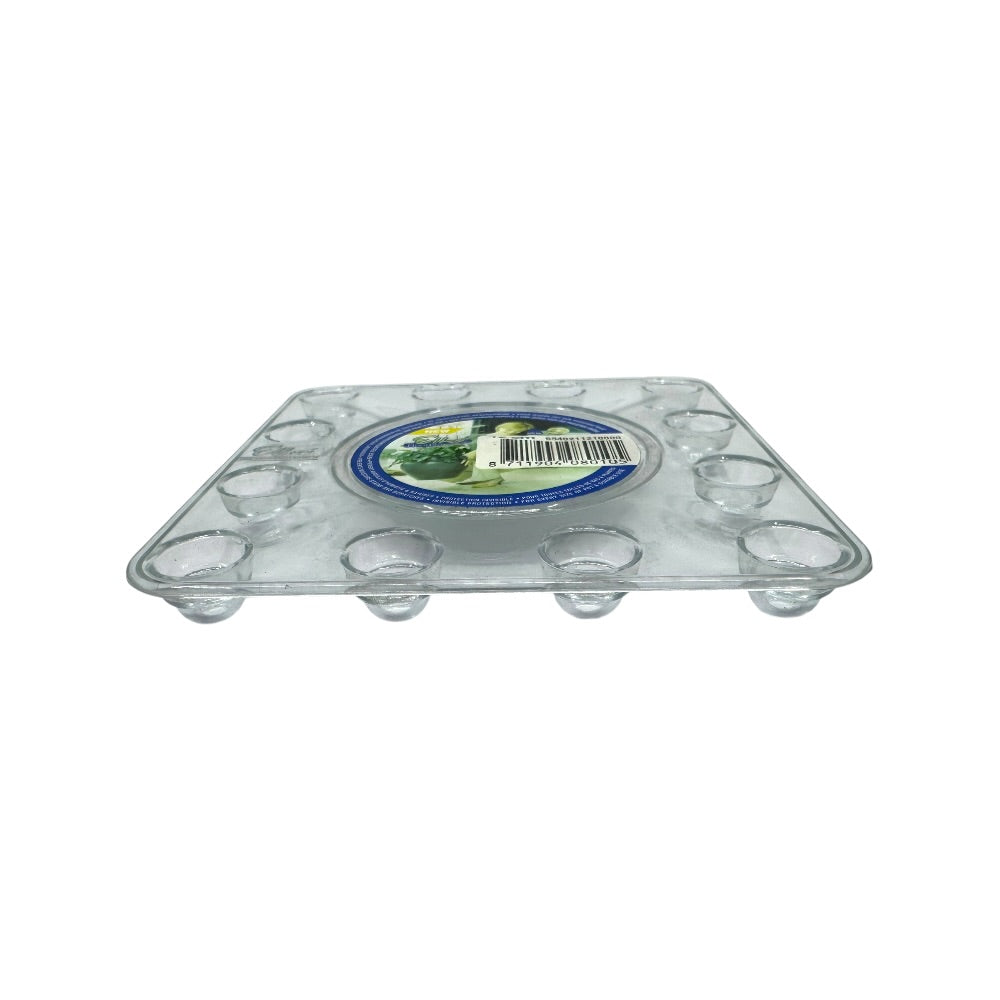 Gulvbeskytter transparent, firkantet – 12 cm