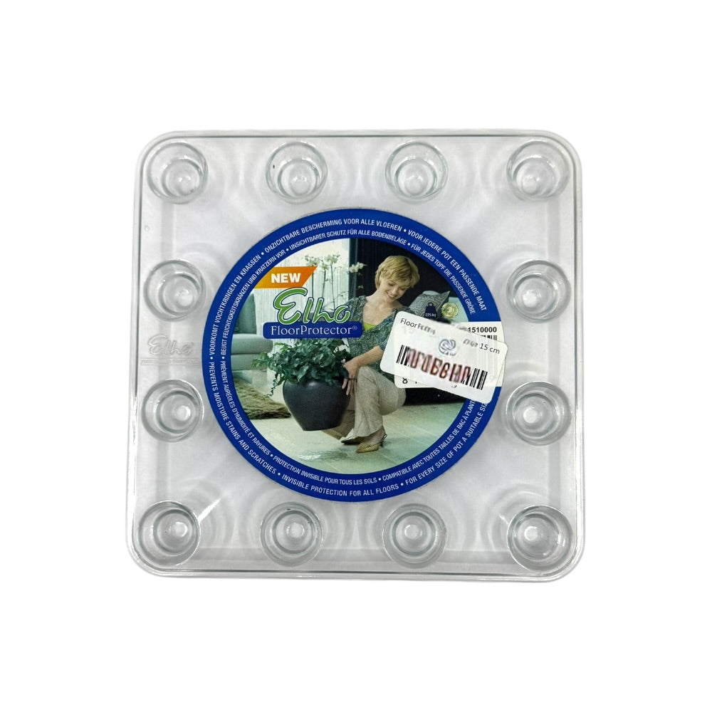 Gulvbeskytter, transparent, firkantet – 15 cm