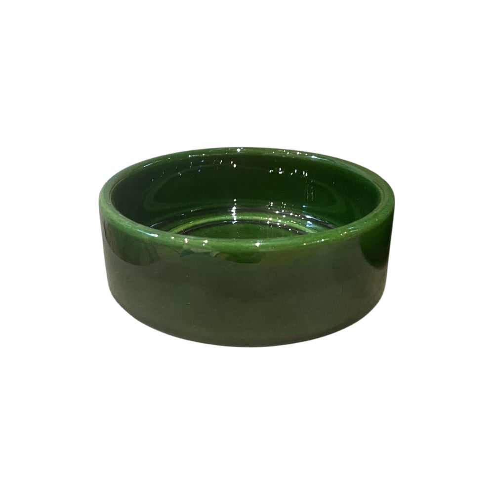 The Hoff pot Glazed Emerald green underskål - Ø12 cm
