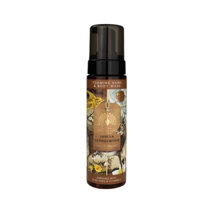 Indian Sandalwood skumsæbe til hænder og krop – 200 ml