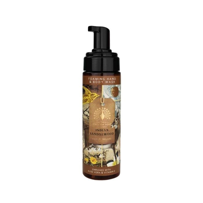 Indian Sandalwood skumsæbe til hænder og krop – 200 ml