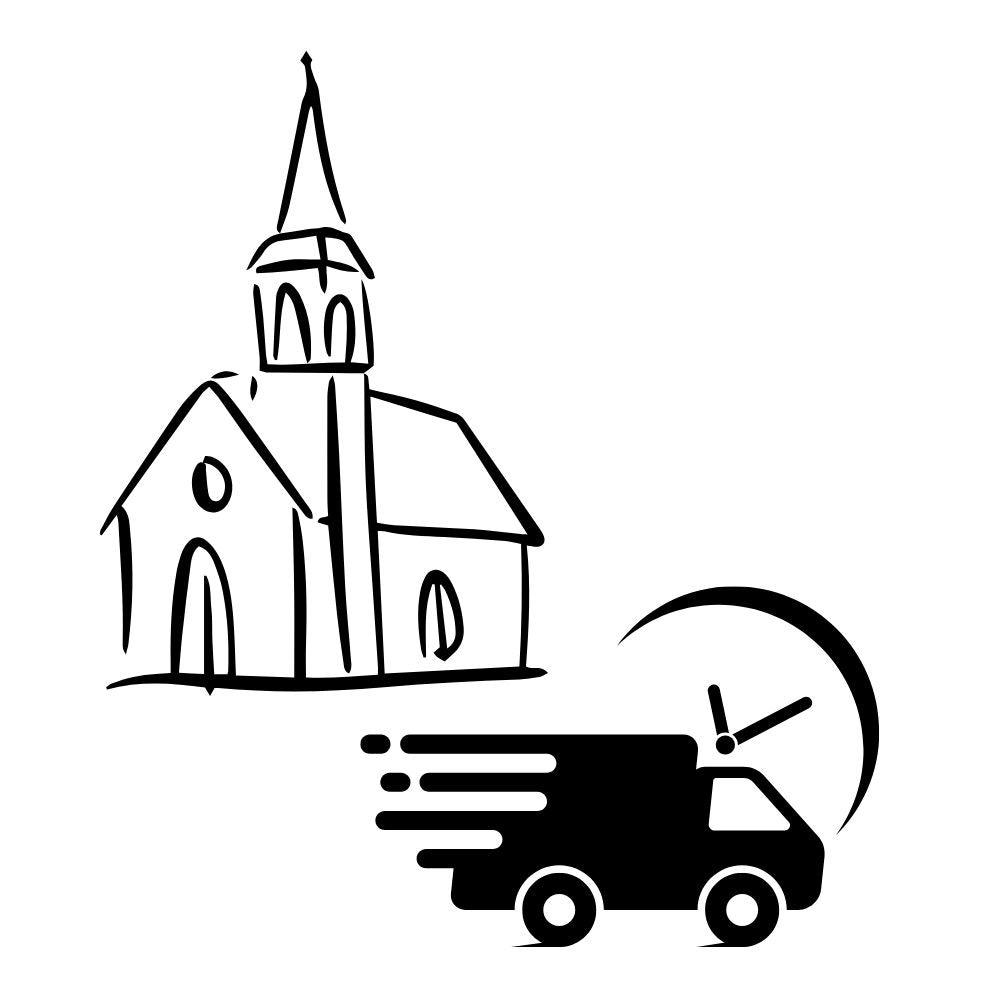 Bårebuket Levering - Kirke
