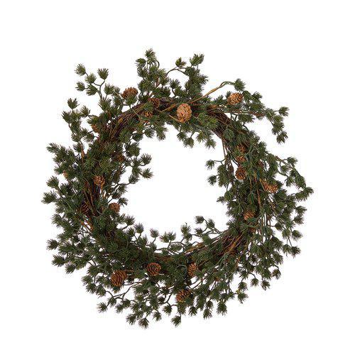LARIX krans - 50x12cm - Material: POLYETEN,NATURAl MATERIAL