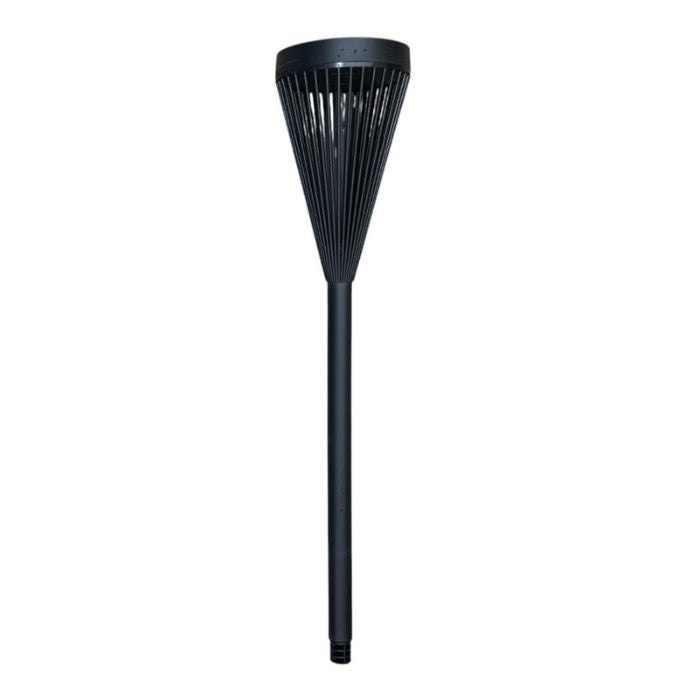 Lise solar lanterne fakkel, sort - 12D 72H (stor)