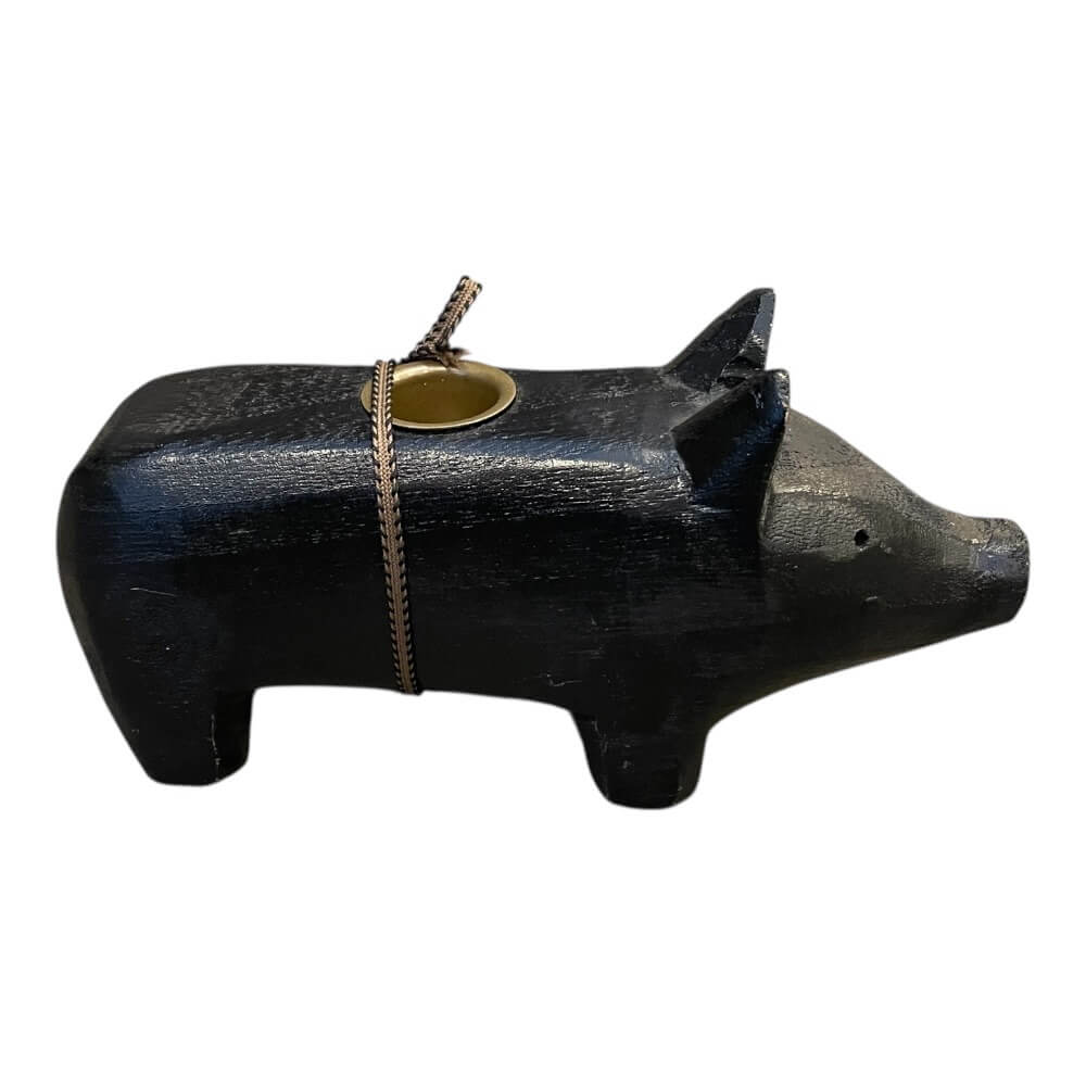 Maileg, Trægris til lys, Medium - Sort