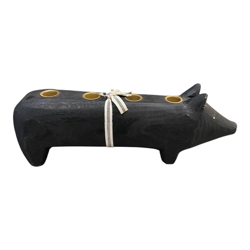 Maileg trægris til lys, stor