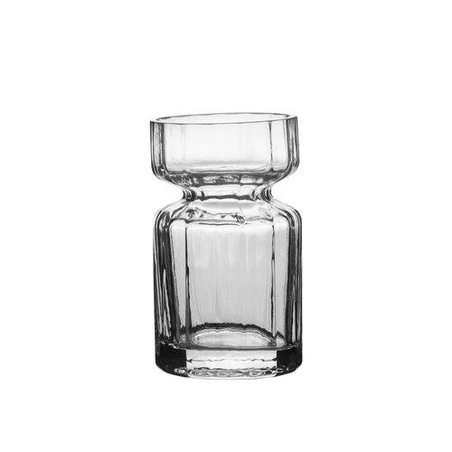 NIA glas, løgvase, klar - 7x13cm
