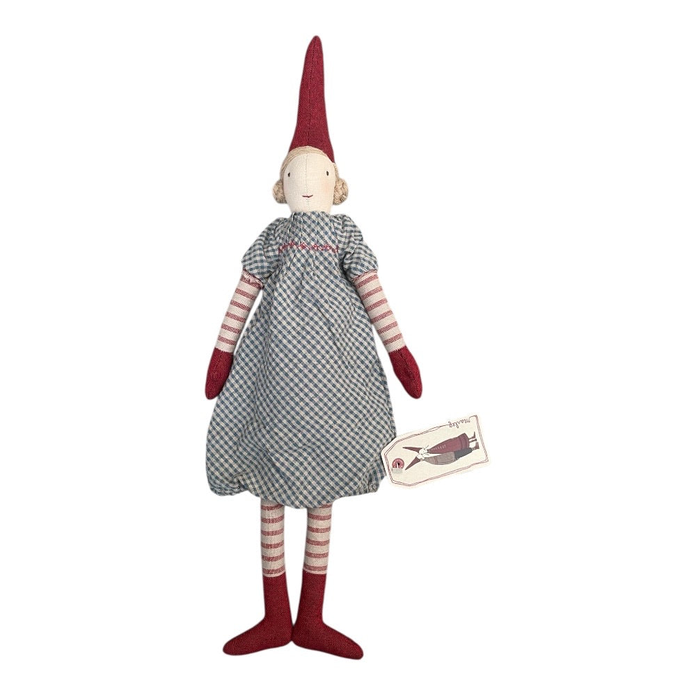 Maileg Nisse str. 3, Pige, kjole