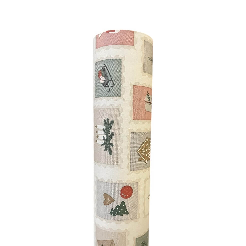 Papirrulle julemærker 5 m/rulle