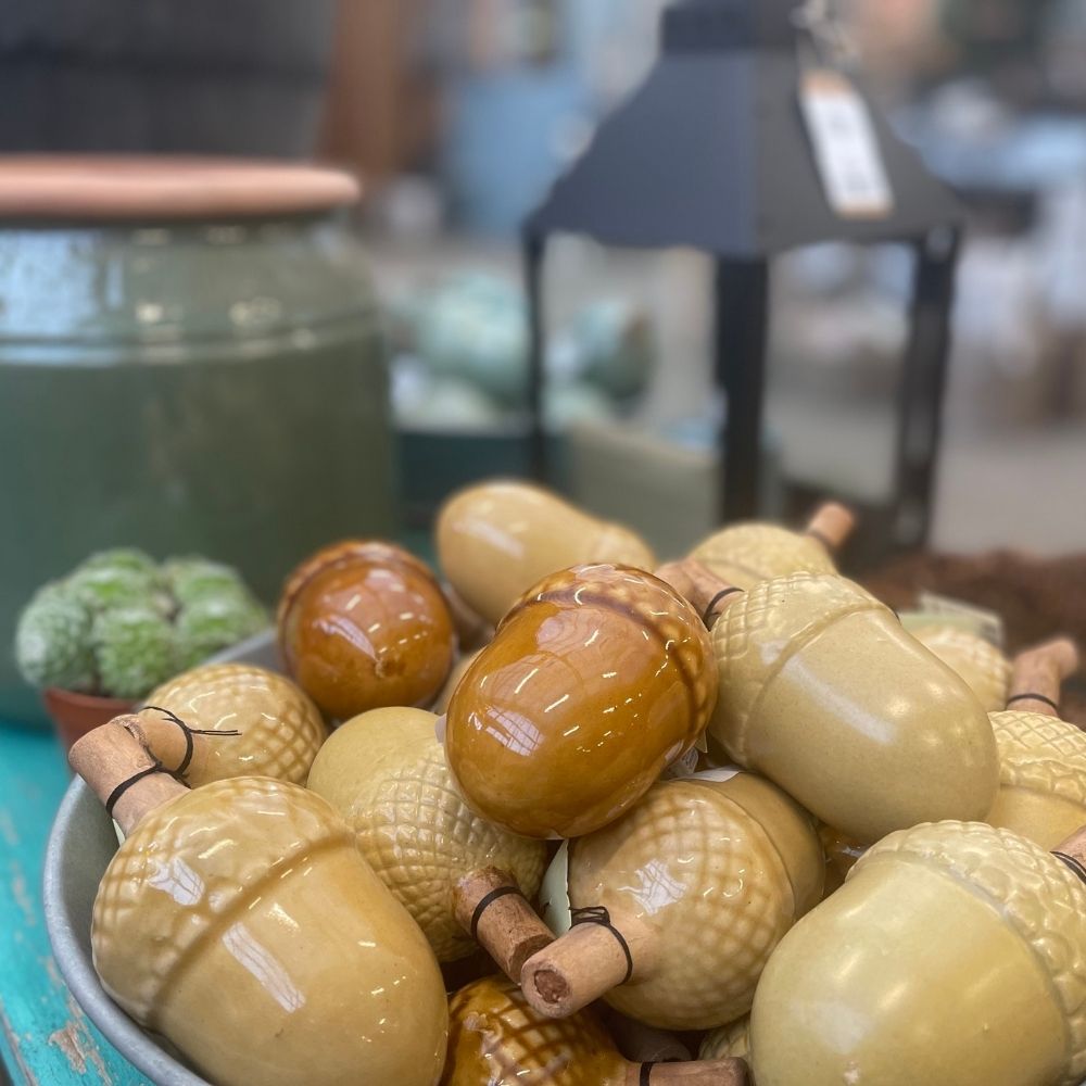 PAULA agern - GOLDEN BROWN - Ø6x11,5 cm fra Bgreen