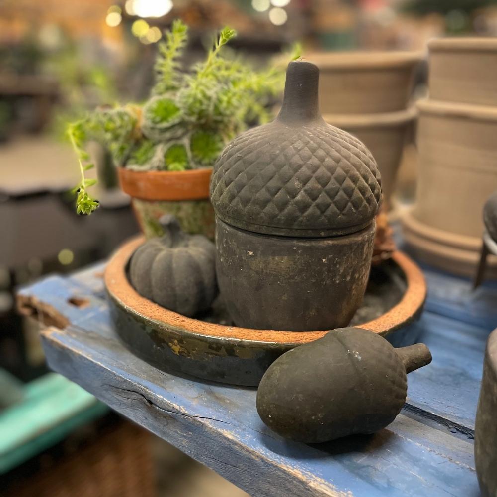 PAULA koglepynt - CHOKO PATINA bgreen