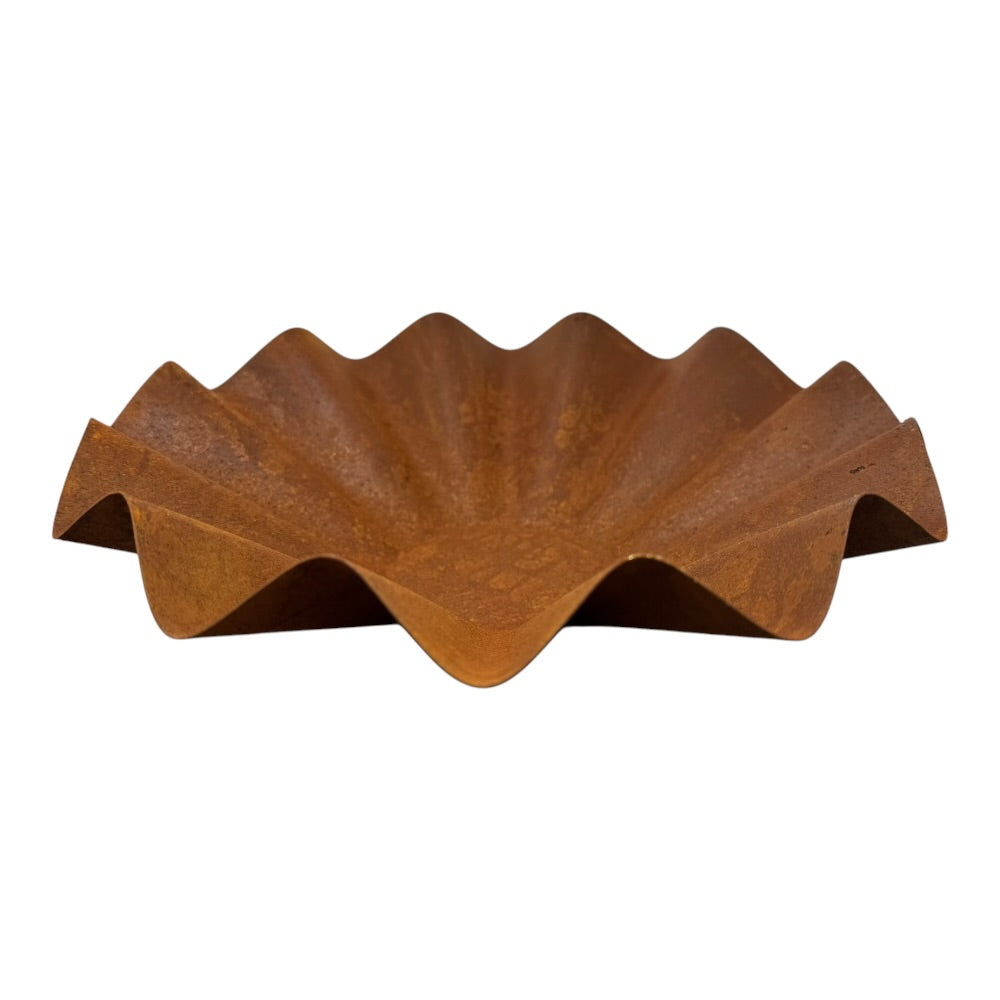 Planteskål, ø24x7 cm - rust 