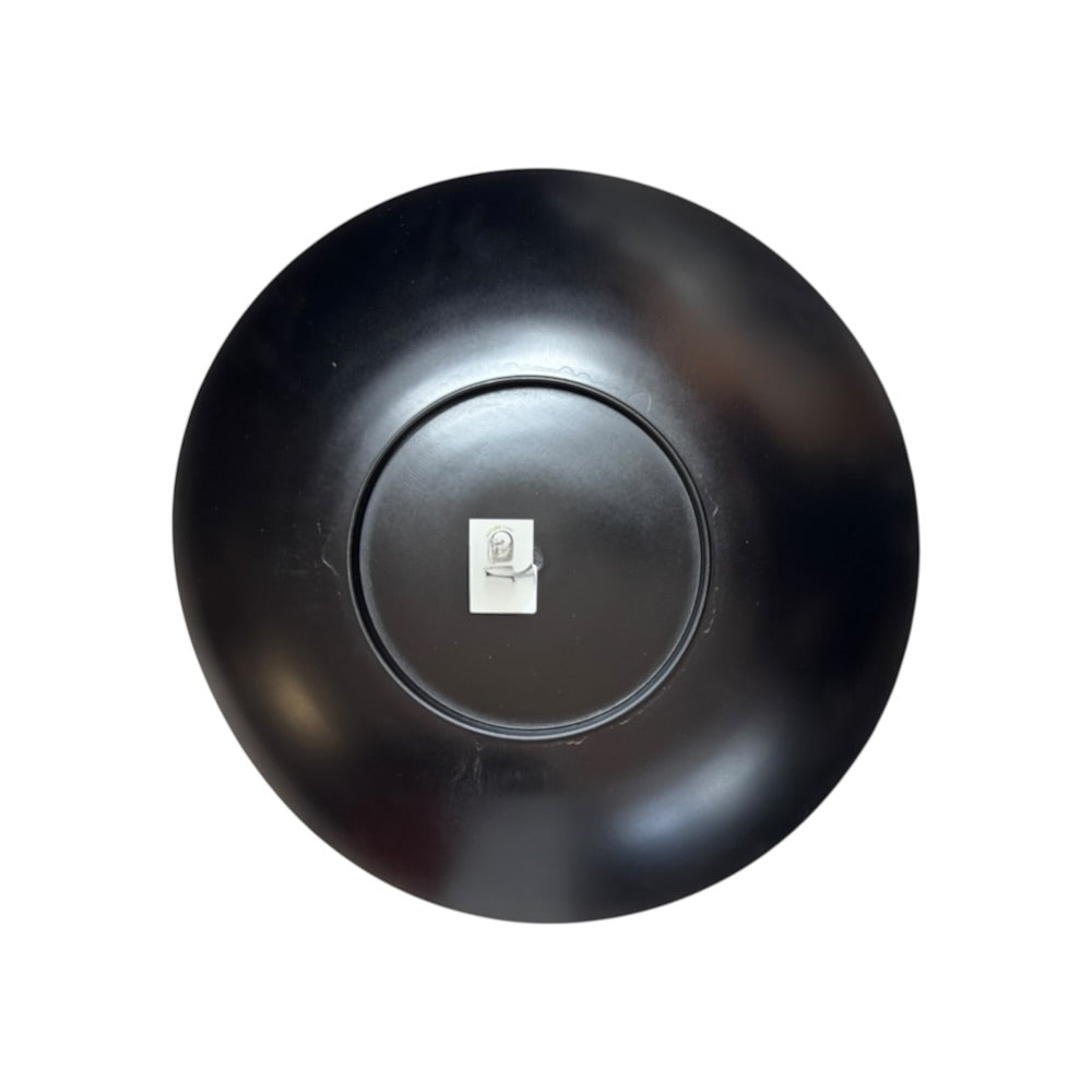 Rundt fad, Poly metal, Ø15xH1 cm - oliven
