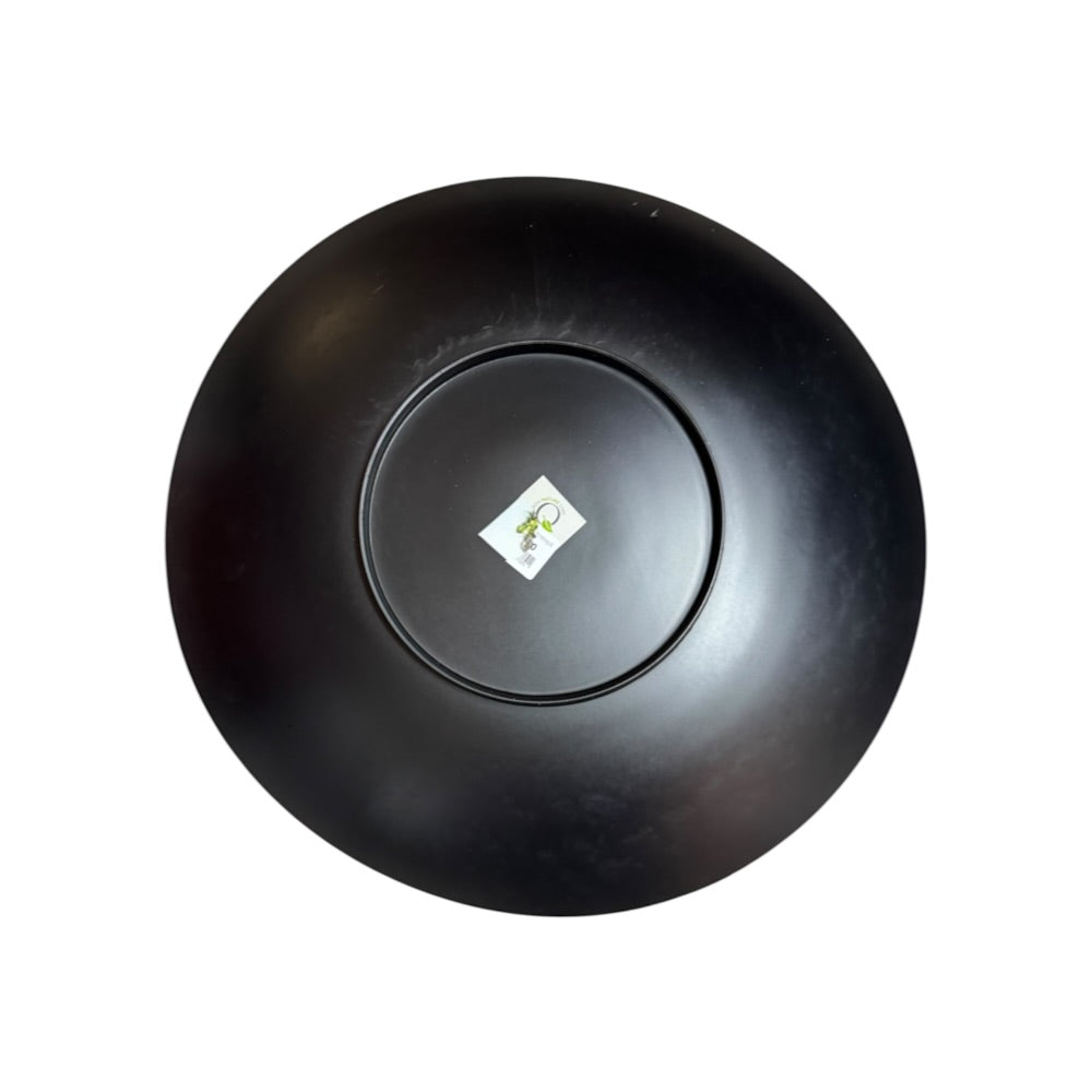 Rundt fad, Poly metal, Ø44,5xH6 cm - bordeaux