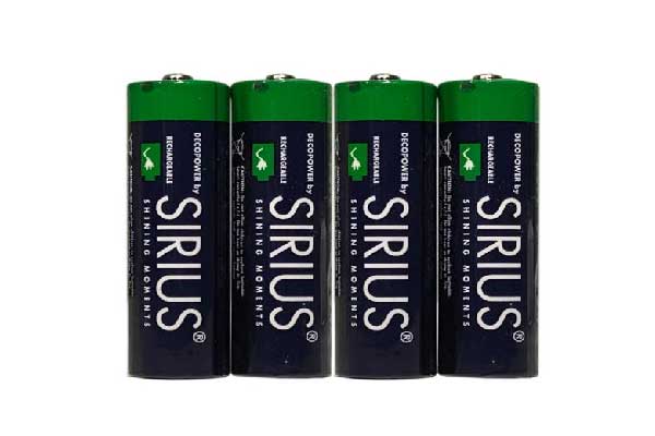 AA Decopower genopladelige batterier, pakke med 4 stk.