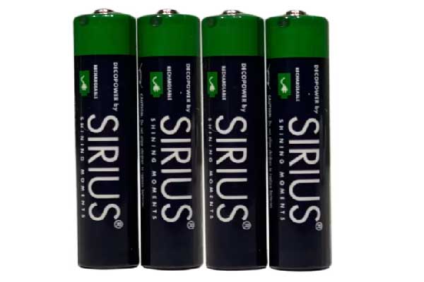 AAA Decopower genopladelige batterier, pakke med 4 stk.
